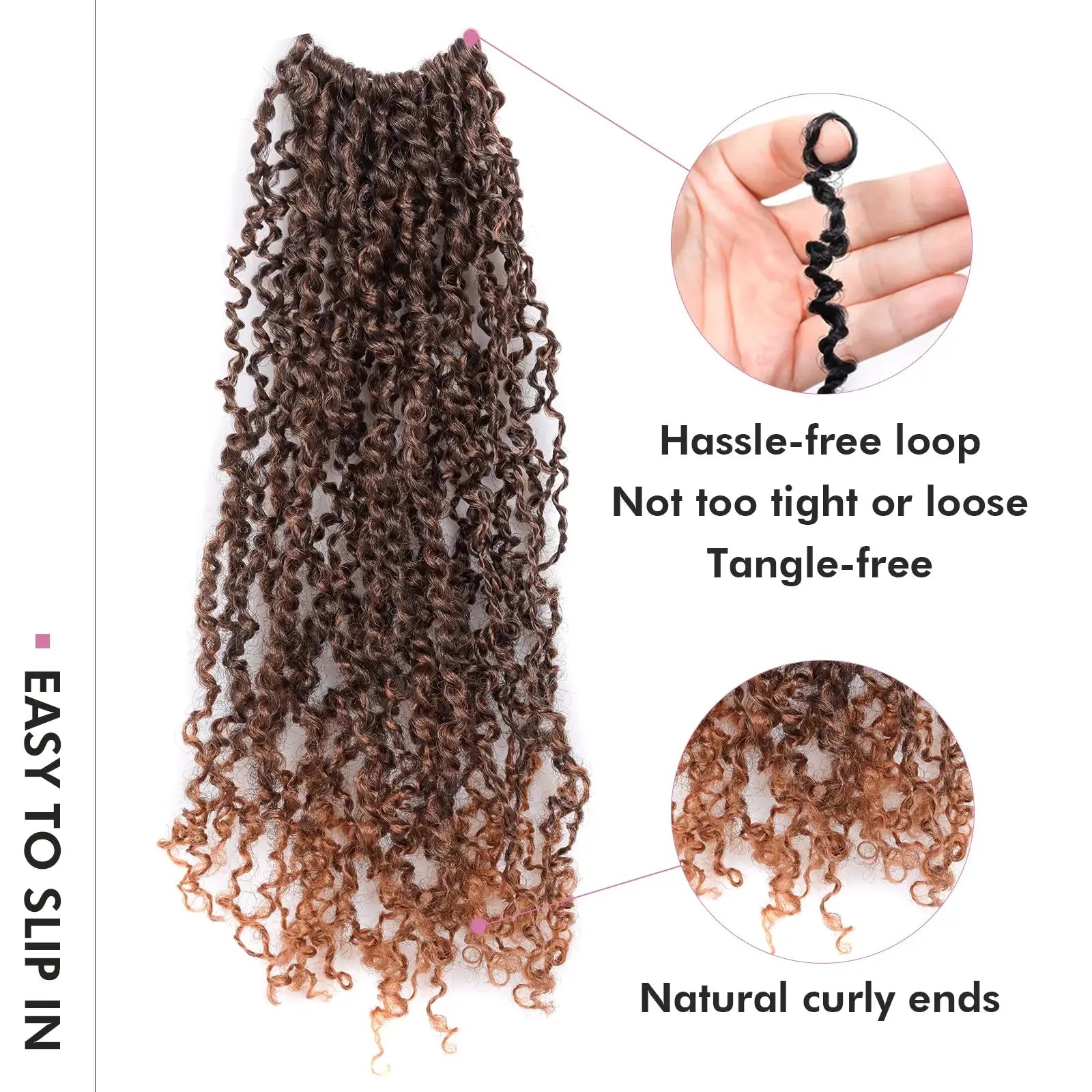 Toyotress Mini Yanky Twist Braiding Hair Short Passion Twist Crochet Braids Synthetic Hair Extensions